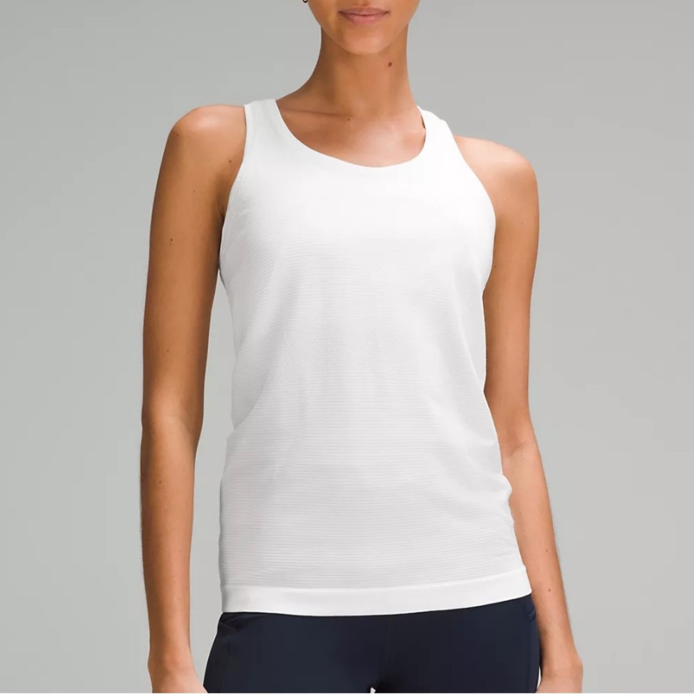 Lululemon | swiftly tech racer back tank top white size 2